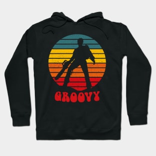 Vintage Groovy Horror Movie Quote 80's Retro Hoodie